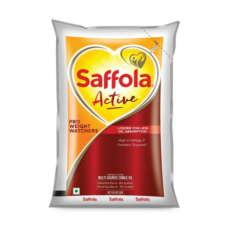 223298 2 5 Saffola Active Refined Cooking Oil Blended Rice Bran Soyabean Oil Pro Weight Watchers