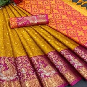 Banarasi Silk Festivewear Jacquard Saree